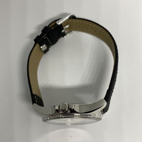 Michael Kors Kacie MK3567 Women's Black Leather Analog Dial Quartz Watch EY424 - Picture 8 of 12